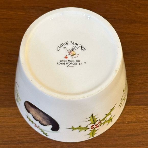 🎄🌟2xHP🌟VTG 2005 Royal Worcester Porcelain 2  Piece Chip & Dip Plate Mackie - Picture 8 of 11